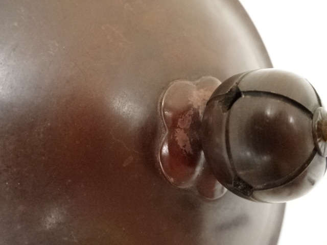  釜師　人間国宝　高橋敬典造　阿弥陀堂釜（共箱）